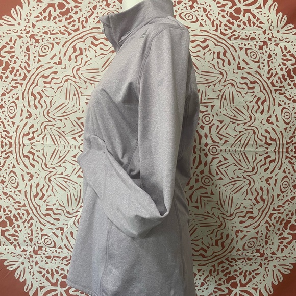 Reebok Ladies Purple Heather Half Zip Long Sleeve Pullover - L- | Color: Purple - Picture 3 of 7